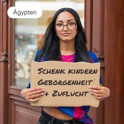 Schenk &auml;gyptischen Stra&szlig;enkindern Zuflucht & Geborgenheit 