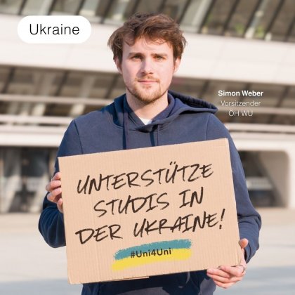 Unterst&uuml;tze Studis in der Ukraine