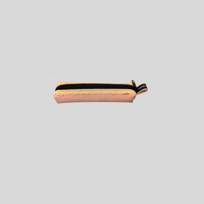 Pink-Gelbe Pen Box im Gothik Stil aus Kunstleder