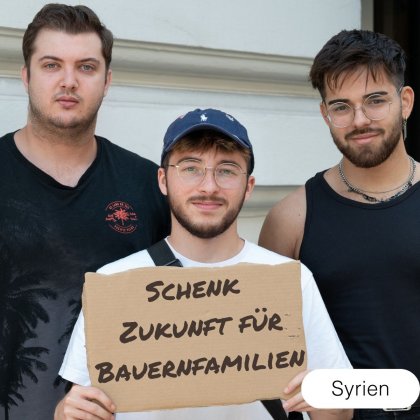 Schenk Zukunft f&uuml;r Bauernfamilien in Syrien