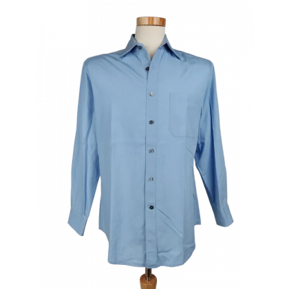 Donna Karan Signature Herren Hemd,  blau - Gr. S