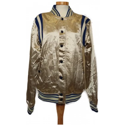 SCOTCH & SODA True Blue Damen Bomberjacke beige/blau Gr. S