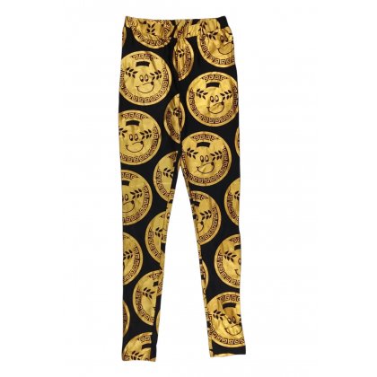Lazy Oaf Damen Leggings, schwarz/gold - Gr. S