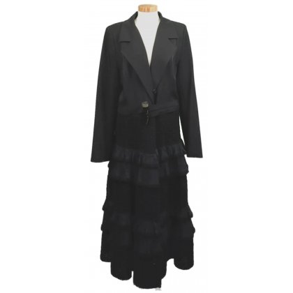 Za-Ek Damen Mantel schwarz Gr. S/M