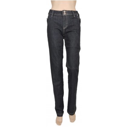 Bulkish Damen Jeans, schwarz - M / 38 (40), W30/L34