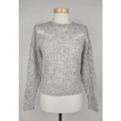 Iro Damen Wollpullover, grau - Gr. XXS