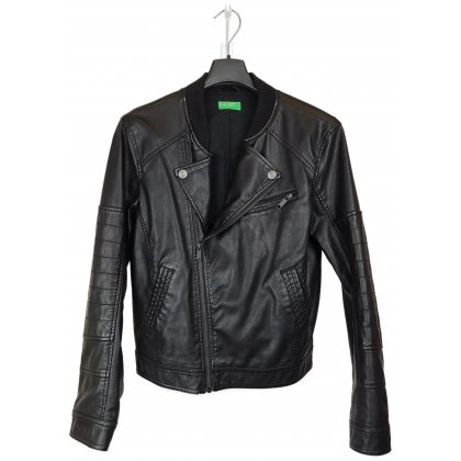 Benetton M&auml;dchen Jacke schwarz Gr.2XL (160cm)