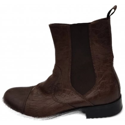 Carlo Ventura Herren Chelsea Boots braun Gr. 44