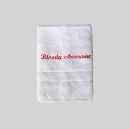 Handtücher mit Statement 1+1-Bloody Awesome