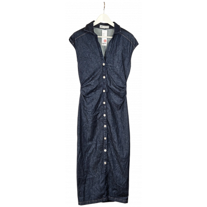 ZARA Damen Jeanskleid, marine - Gr. M 