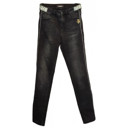 Desigual Damen Jeans schwarz Gr. 26