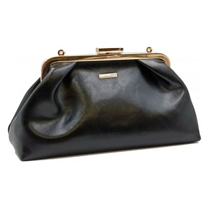 Wittchen Damenclutch Leder schwarz