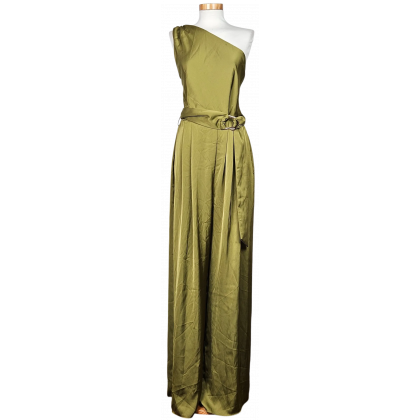 ZARA Damen Jumpsuit, gr&uuml;n - Gr. XL 