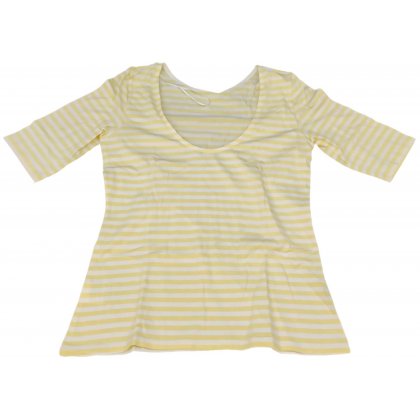 United Colors of Benetton Kindershirt gelb/weiß Gr. M