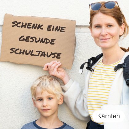 Schenk einem*r Alleinerzieher*in eine gesunde Schuljause für ihr Kind