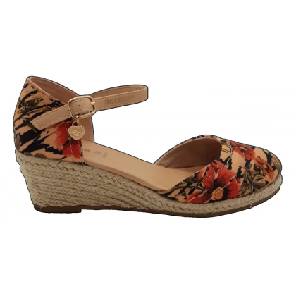 Dockers Damen Riemchen Keilpumps, multicolor - Gr. EU 39