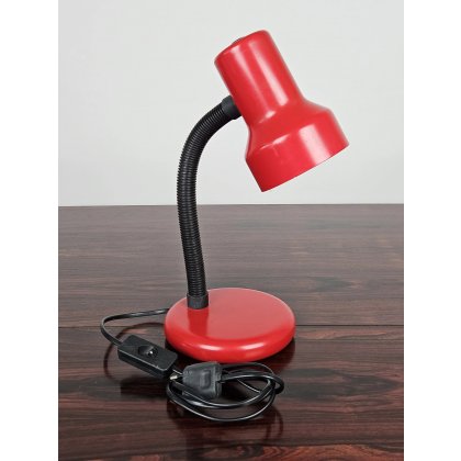 Vintage Tischlampe, rot - H&ouml;he ca. 36 cm 