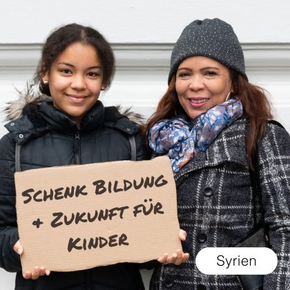 Bildung und Zukunft f&uuml;r Kinder in Syrien