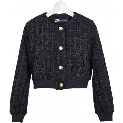 ZARA Damen Jacke, schwarz - Gr. XS