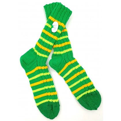 Handgestrickte Wollsocken Gr. 41