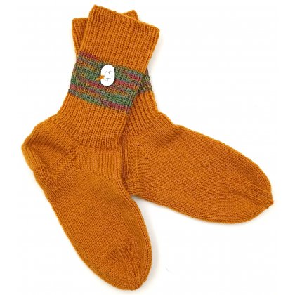 Handgestrickte Wollsocken Gr. 43