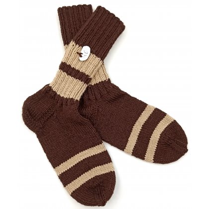 Handgestrickte Wollsocken Gr. 40