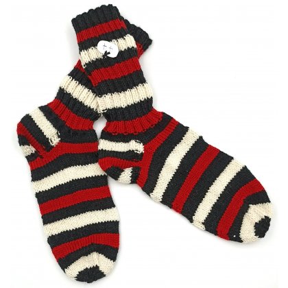 Handgestrickte Wollsocken Gr. 44
