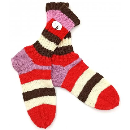 Handgestrickte Wollsocken Gr. 41