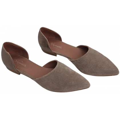 Homers Artisan Damen Veloursleder Schuhe, grau - Gr. 39