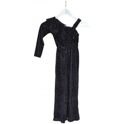 ZARA Kinder Jumpsuit, schwarz - Gr. 122