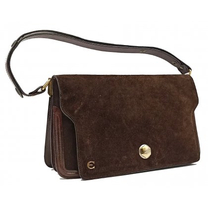 Vintage Rauledertasche Damen braun