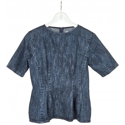 ZARA Damen Jeanstop, blau - Gr. L