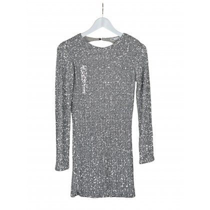 ZARA Damen Partykleid, silber - Gr. M