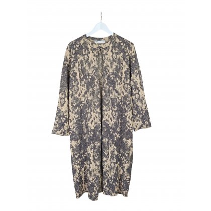 ZARA Damen Longjacke, schwarz/creme - Gr. M