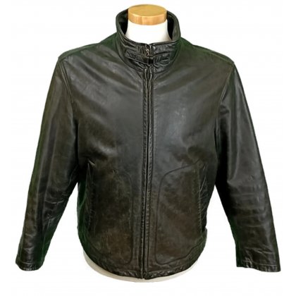 Hugo Boss Herrenlederjacke schwarz Gr. 50