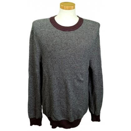 Boss Herrenpullover grau/lila Gr. L