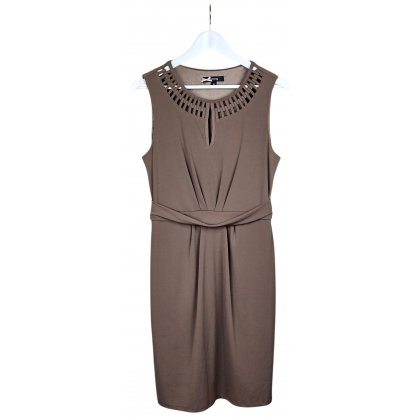 COMMA Damen Midikleid, braun - Gr. M