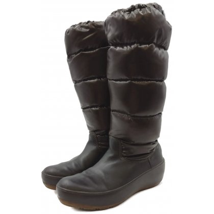 Moncler Damendaunenstiefel braun Gr. 39
