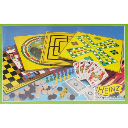 Spielesammlung mit 100 Spielm&ouml;glichkeiten - Gesellschaftsspiele - Heinz 