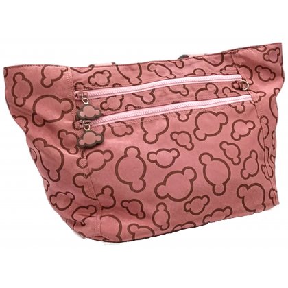 Damenshopper rosa/braun 