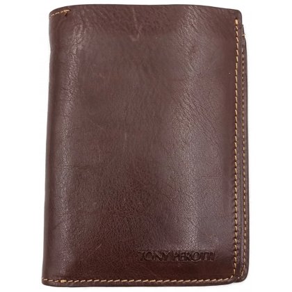 Tony Perotti Herren Lederbrieftasche braun