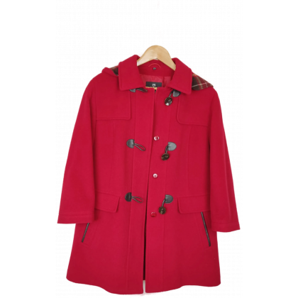 Lebek Damen Dufflecoat Rot Gr. 40