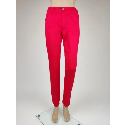 MANGO Damen Hose, rot - Gr. 36