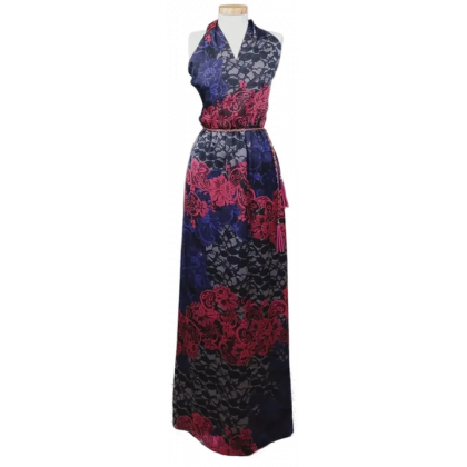 Mango Damen Maxikleid gebl&uuml;mt Gr. M