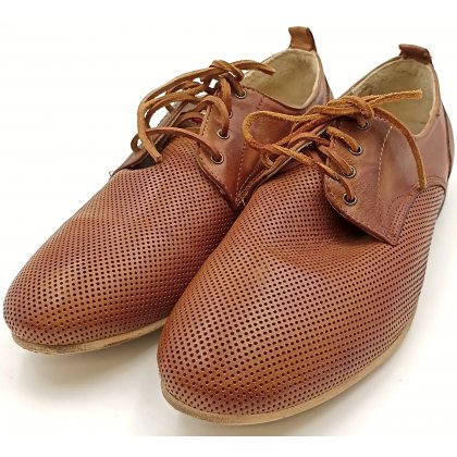 No Brand Herren Lederschuhe braun Gr. 41