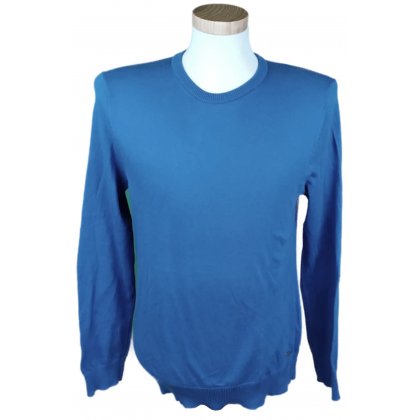 Hugo Boss Herrenpullover blau Gr. L