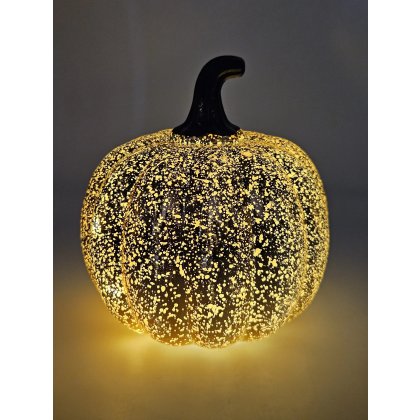 LED-Deko für Halloween "Kürbis gold"