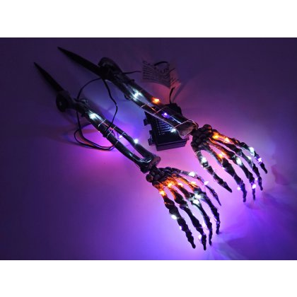 LED-Deko für Halloween " Skelettarme"