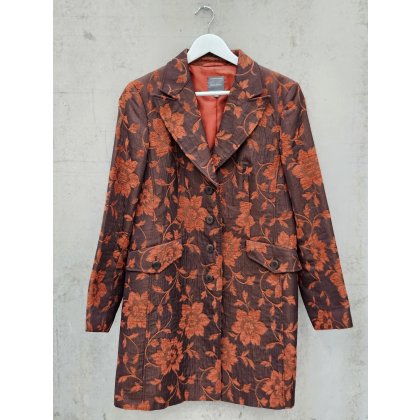 MARC AUREL Damen Vintage Longblazer, rot/braun - Gr. XL