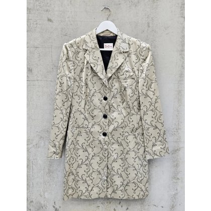 BETTY BARCLAY DAMEN Vintage Longblazer, creme - Gr. L